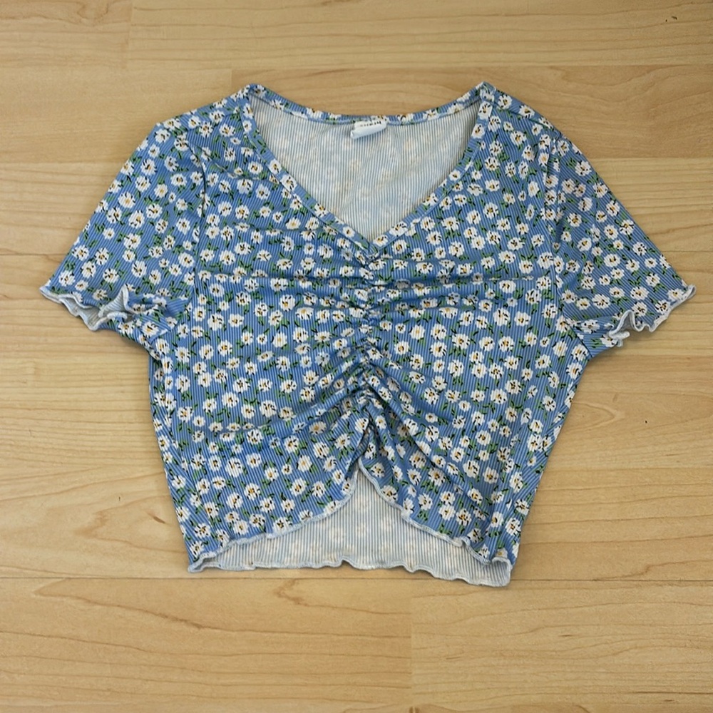 Kids floral crop top